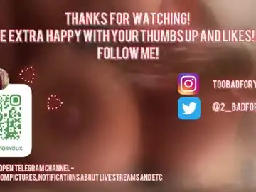 Chaturbate Live Sex Cam of 2badforyou