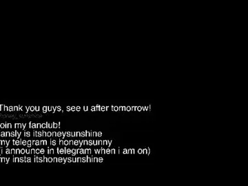 Chaturbate Free Live Porn of honey_sunshine